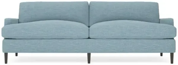 Claudie Eggshell Blue Performance Sofa - 96"