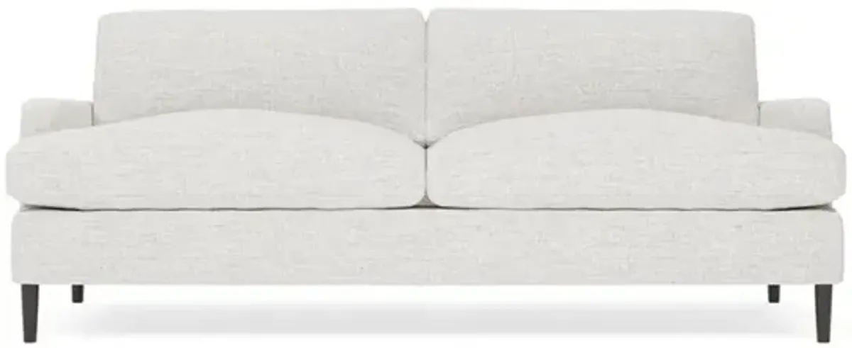 Claudie Heathered Ivory Performance Sofa - 86"