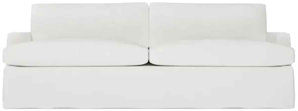 Claudie Snow Performance Slipcovered Sofa - 96"