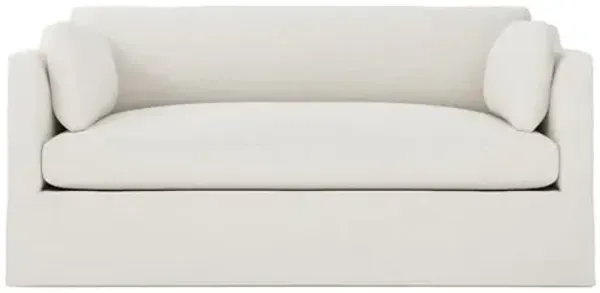 Madeline Pearl Slipcovered Loveseat - 71"