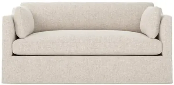 Madeline Straw Performance Slipcovered Loveseat - 71"