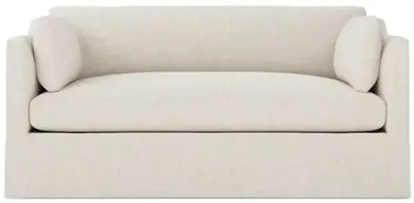 Madeline Sea Salt Performance Slipcovered Loveseat - 71"