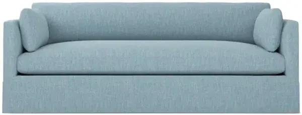 Madeline Eggshell Blue Performance Slipcovered Sofa - 90"