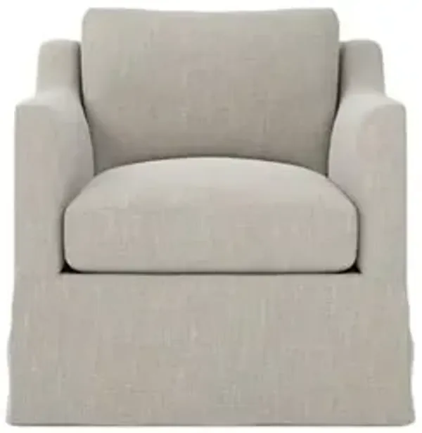 Madeline Dove Performance Slipcovered Chair