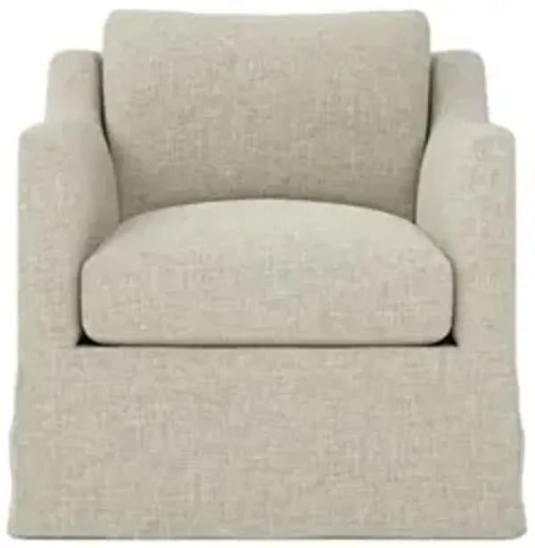 Madeline Baby Fawn Performance Slipcovered Chair