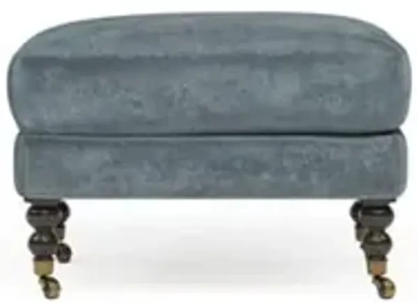 Madeline Slate Blue Ottoman