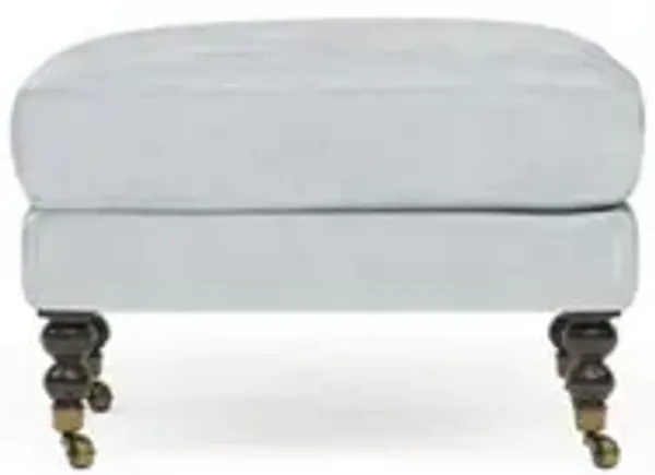 Madeline Pale Blue Ottoman