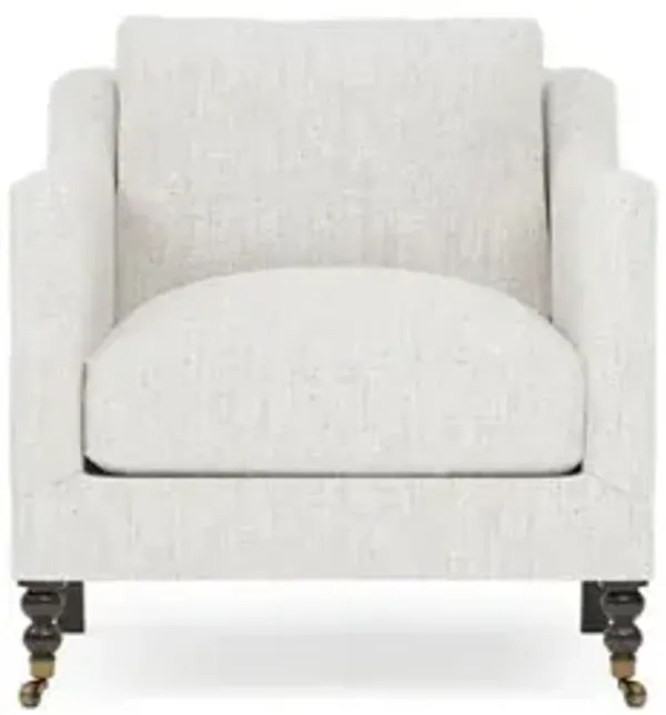 Madeline Heathered Ivory Performance Arm Chair
