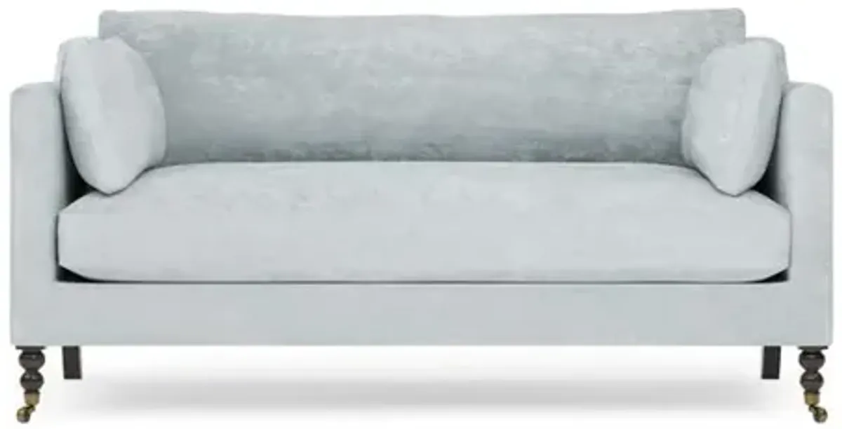 Madeline Pale Blue Loveseat - 71"