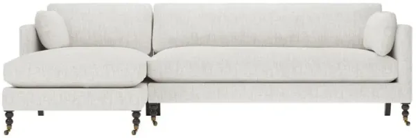 Madeline Heathered Ivory Performance Chaise Sectional - Left Chaise - 113"