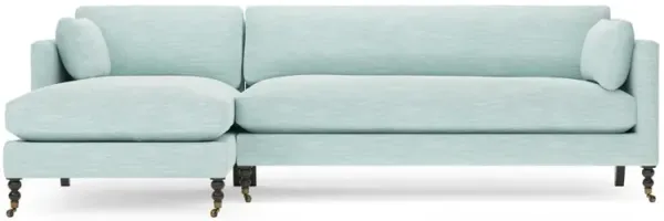 Madeline Sea Mint Performance Chaise Sectional - Left Chaise - 113"