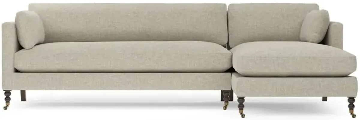Madeline Baby Fawn Performance Chaise Sectional - Right Chaise - 113"