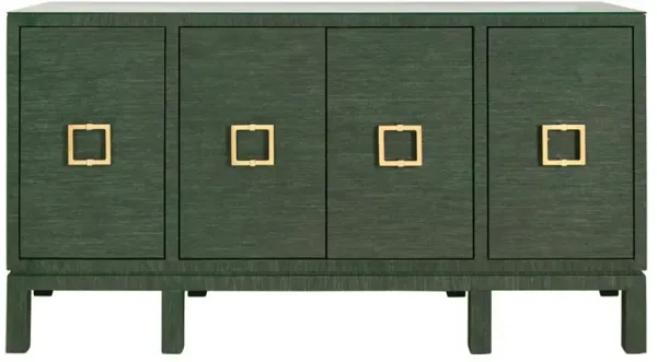 Worlds Away Effie Green Grasscloth Buffet