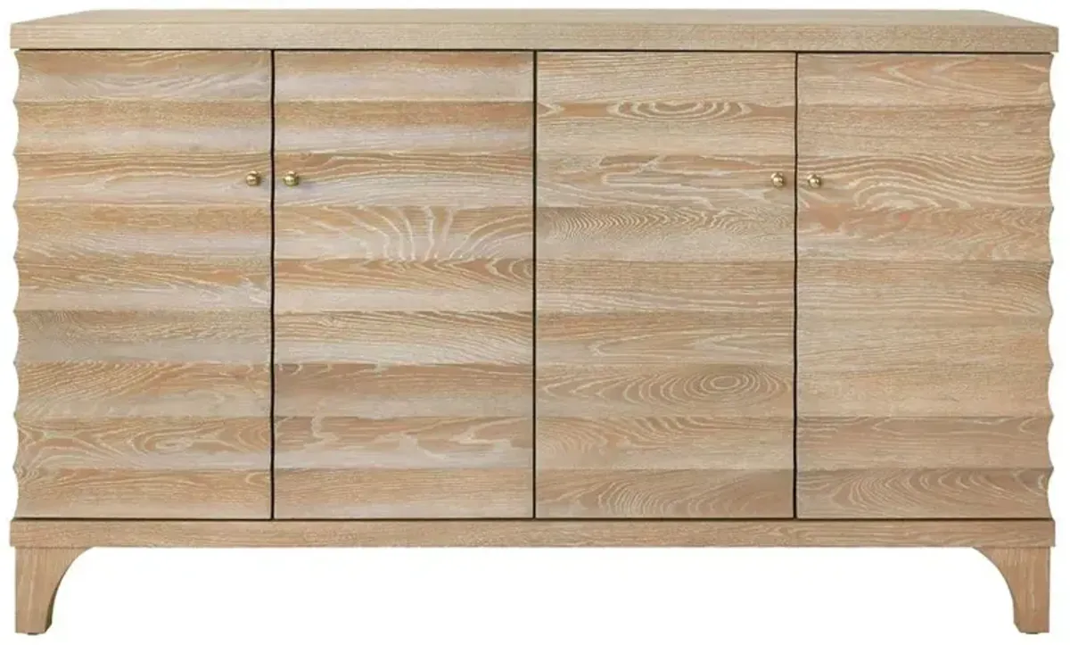 Worlds Away Gates Modern Classic Cerused Oak Buffet