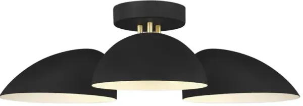 Visual Comfort Studio Jane Modern Classic Midnight Black Semi Flush Mount