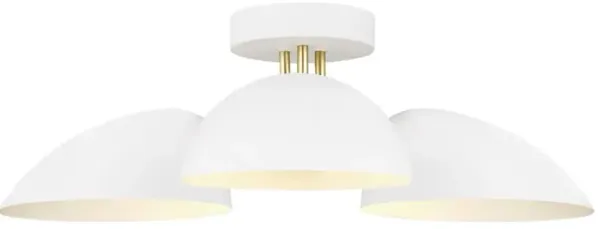 Visual Comfort Studio Jane Modern Classic Matte White Semi Flush Mount