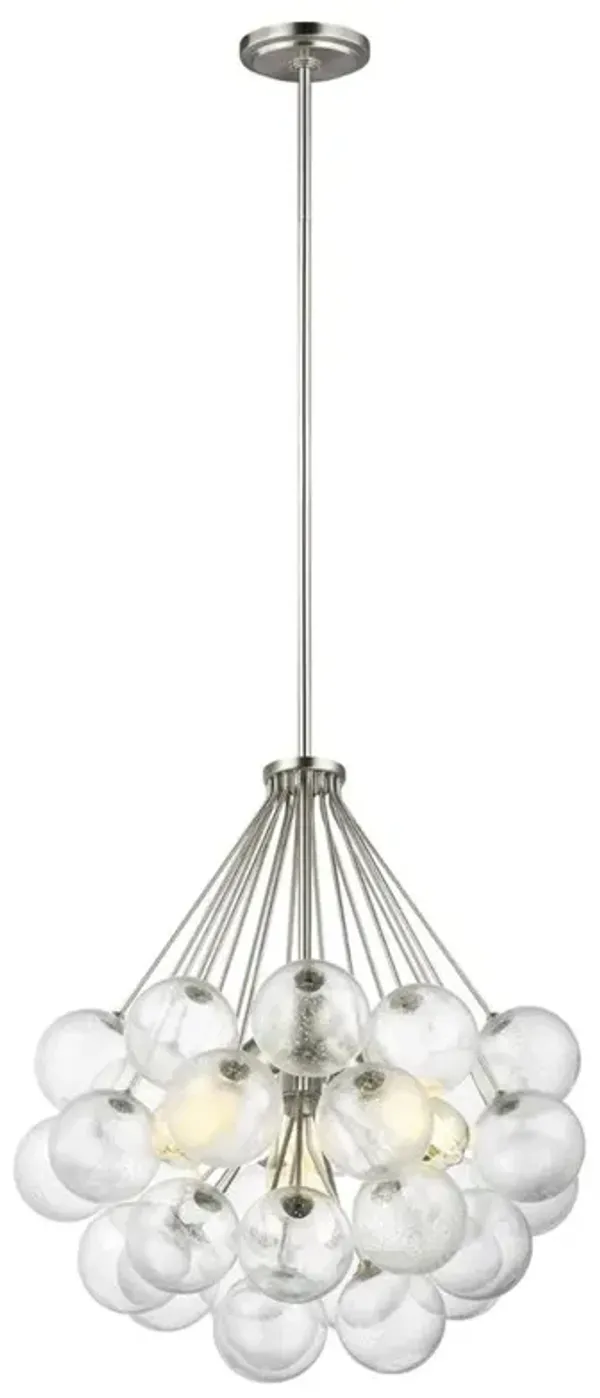 Visual Comfort Studio Bronzeville Modern Brushed Nickel Multi-Light Pendant