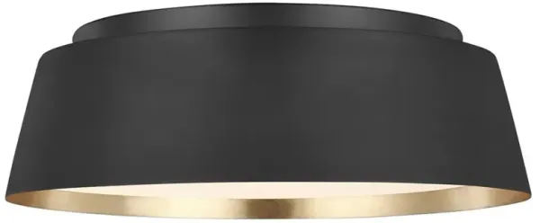 Visual Comfort Studio Asher Modern Classic Midnight Black Flush Mount - Medium