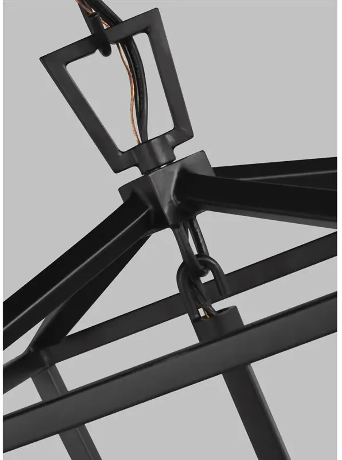 Visual Comfort Studio Dianna Midnight Black 3 Light Lantern Pendant - Mini