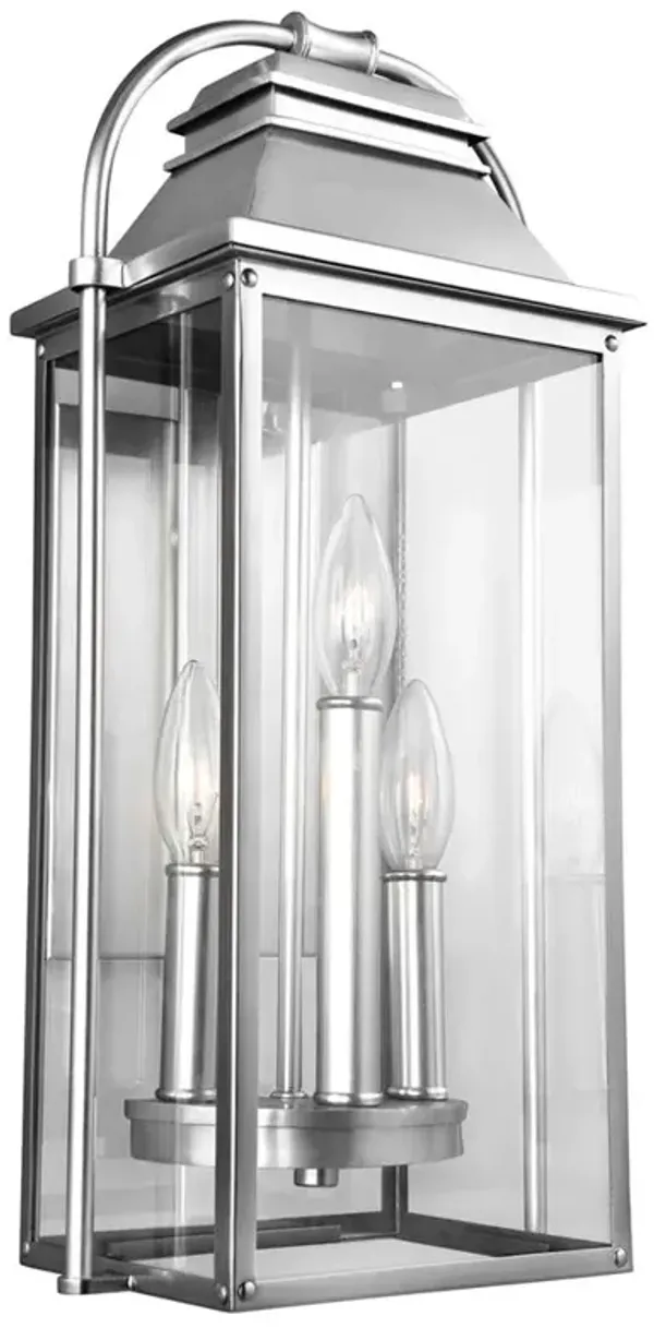 Visual Comfort Studio Wellsworth Painted Brushed Steel Lantern Sconce - Small