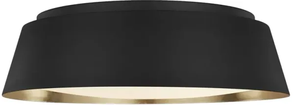 Visual Comfort Studio Asher Modern Classic Midnight Black Flush Mount - Large
