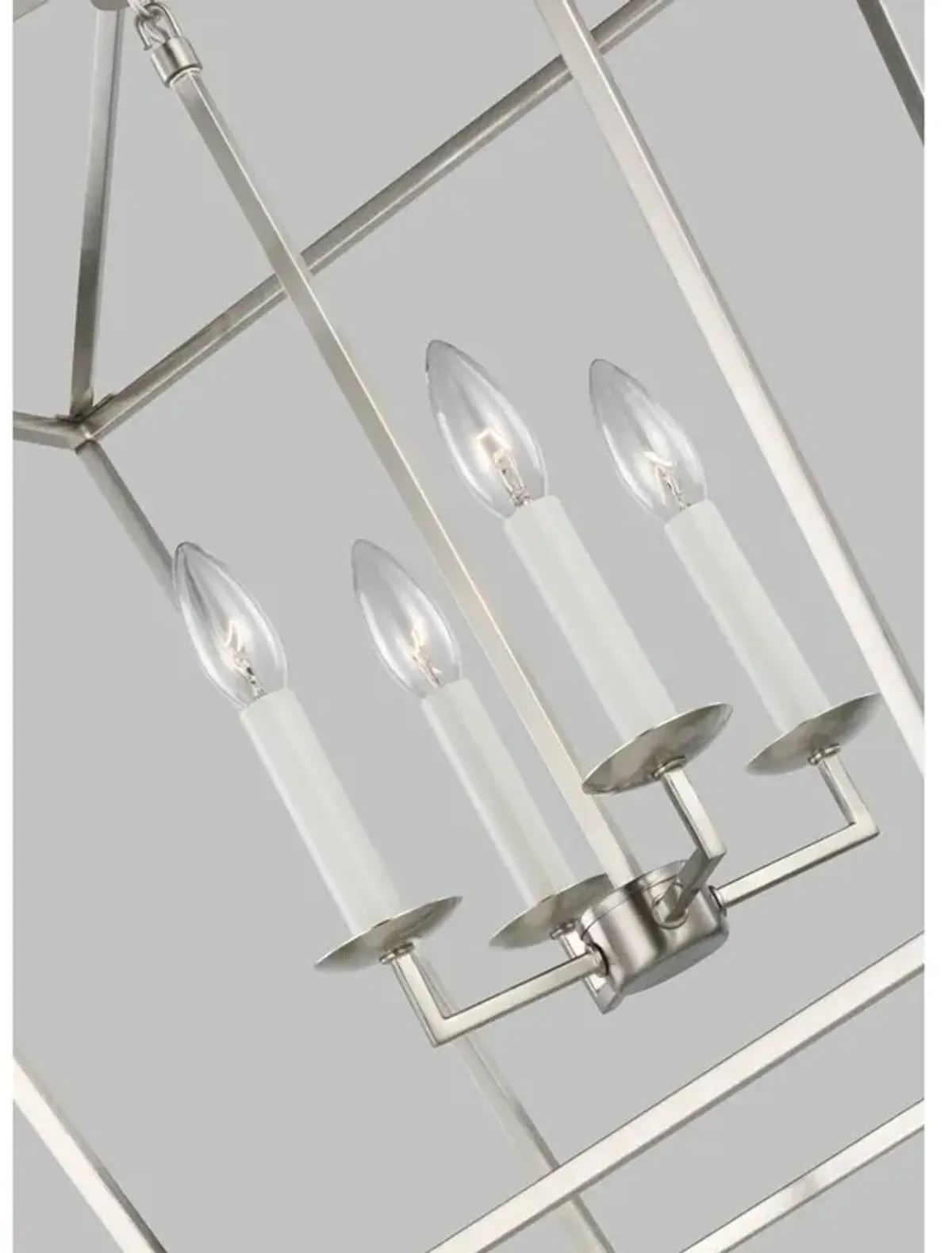 Visual Comfort Studio Dianna Brushed Nickel 4 Light Lantern Pendant - Medium