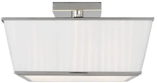Visual Comfort Studio Esther Modern Classic Polished Nickel Flush Mount