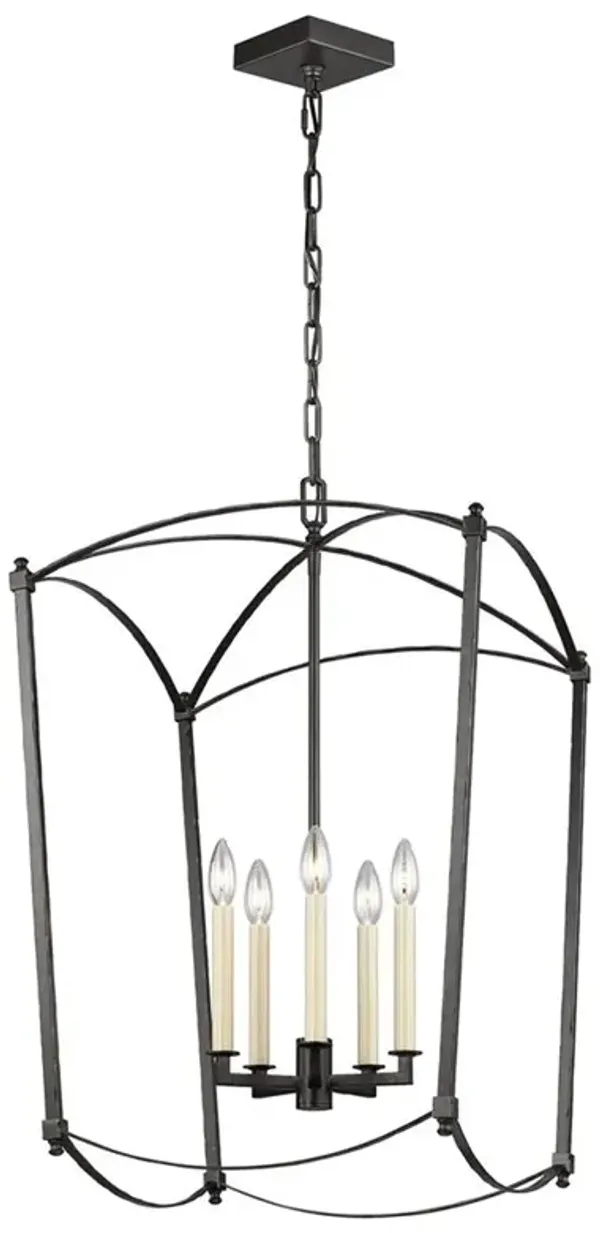 Visual Comfort Studio Thayer Mid Century Smith Steel Lantern - Large