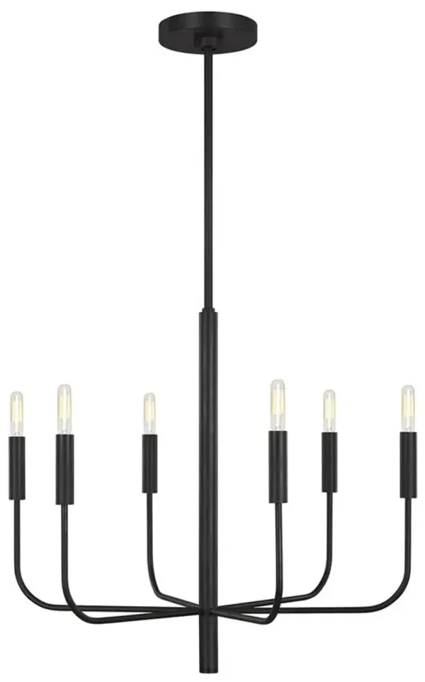 Visual Comfort Studio Brianna Modern Aged Iron Chandelier - Small