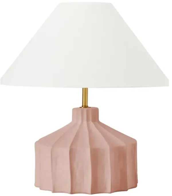 Visual Comfort Studio Veneto Modern Classic Dusty Rose Table Lamp - Medium