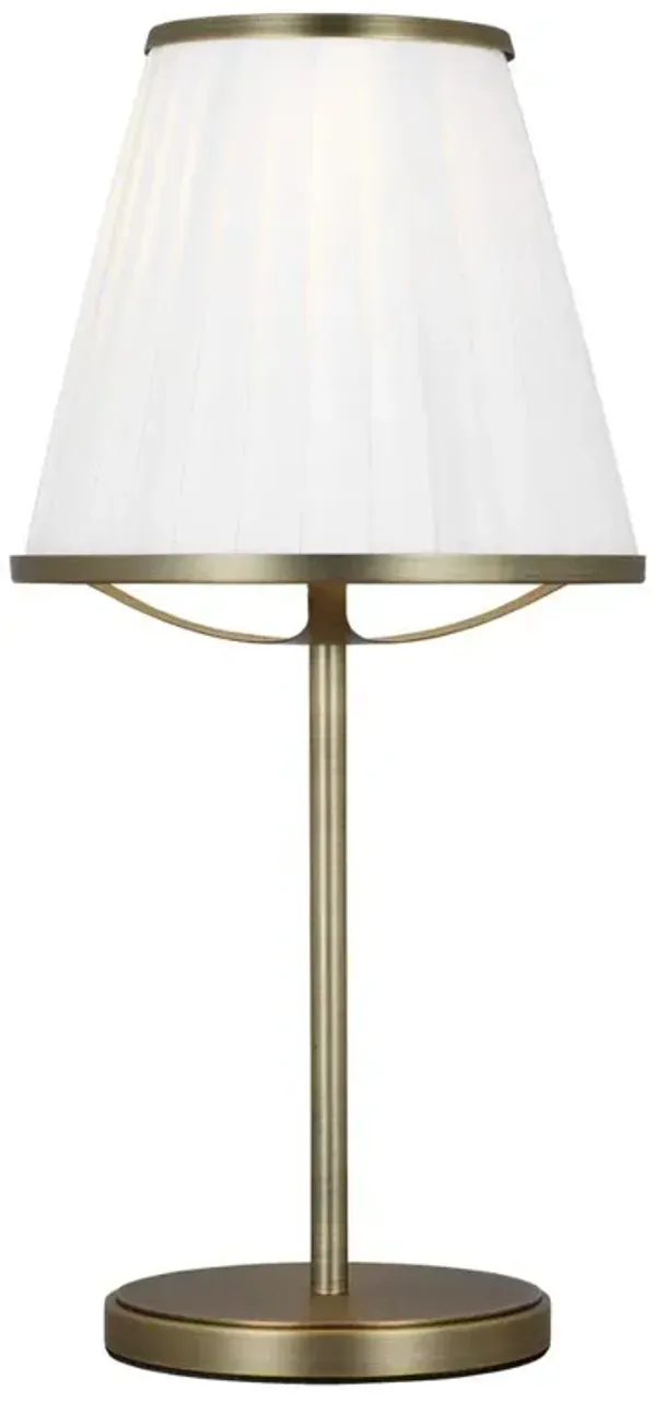 Visual Comfort Studio Esther Modern Classic Time Worn Brass Table Lamp