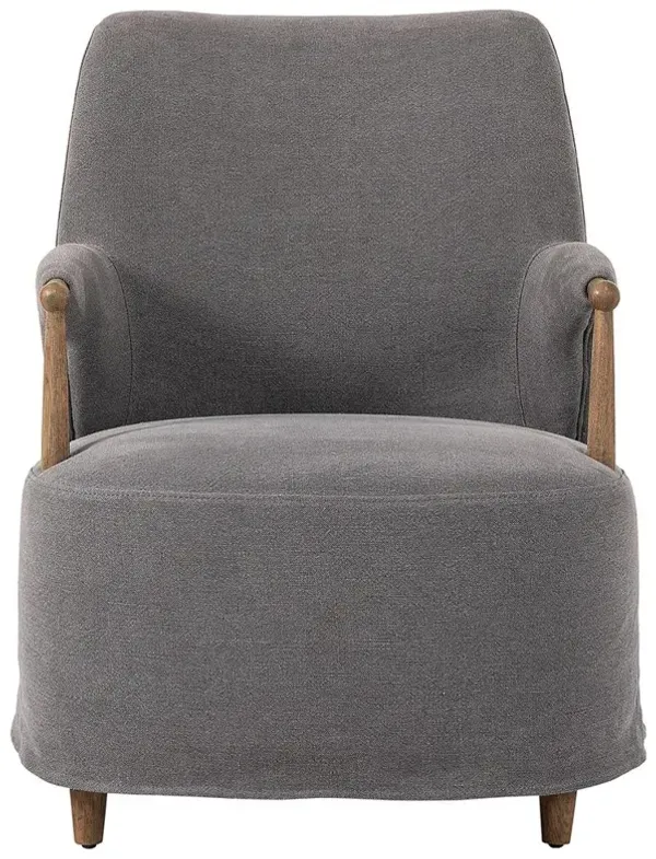 Brently Broadway Denim Linen Chair