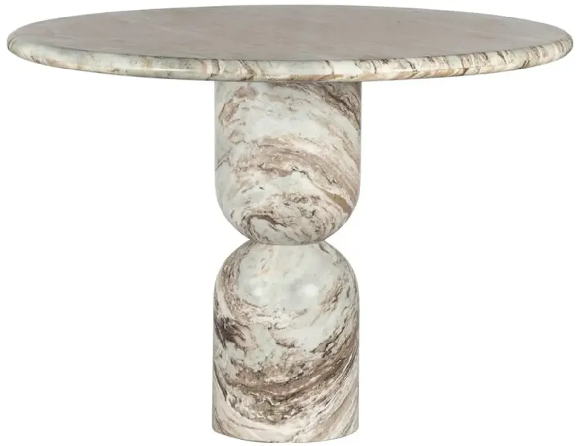 Figueroa Sawar Marble Dining Table - 42"