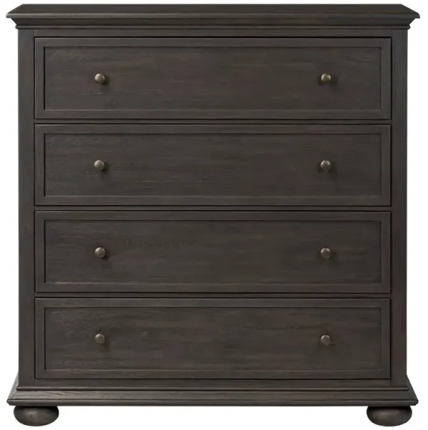 Geoffrey Smoked Black Tall Dresser