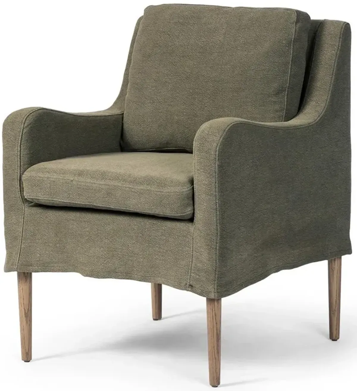 Aurelia Broadway Olive Linen Dining Chair