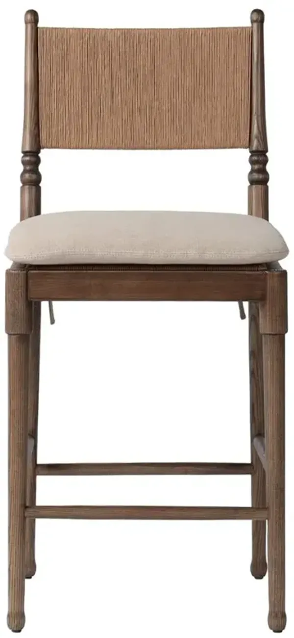 Fayth Broadway Dune Linen Counter Stool