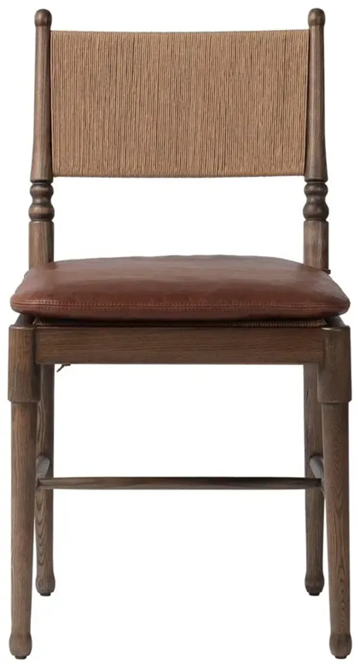 Fayth Dulane Mahogany Leather Dining Chair