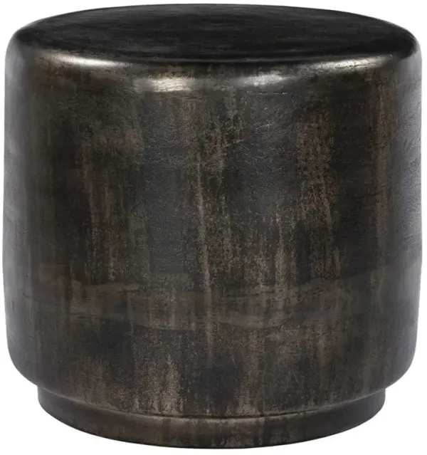 Venetia Distressed Bronze Outdoor End Table