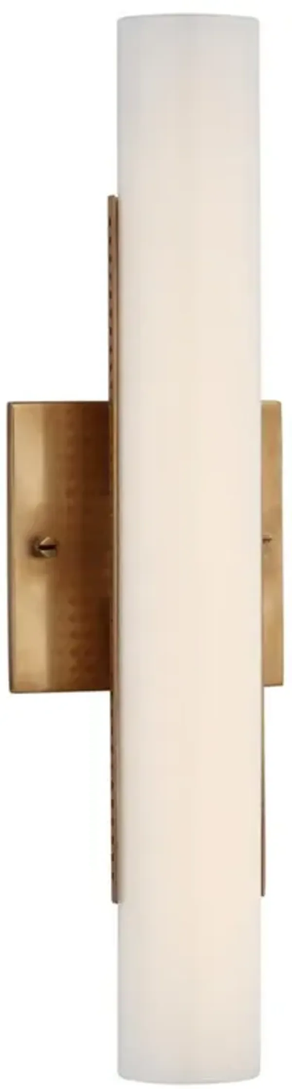 Visual Comfort Precision Modern Antique Burnished Brass Bath Light Sconce - 15"