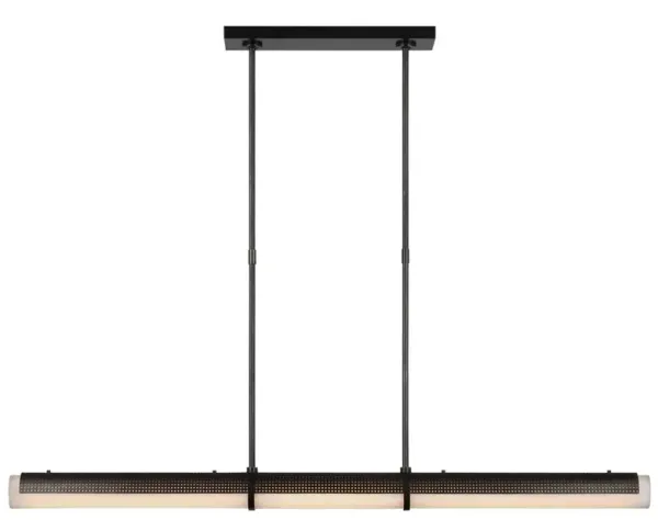 Visual Comfort Precision Modern Bronze Linear Chandelier