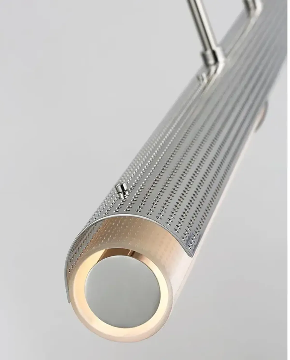 Visual Comfort Precision Modern Polished Nickel Linear Chandelier