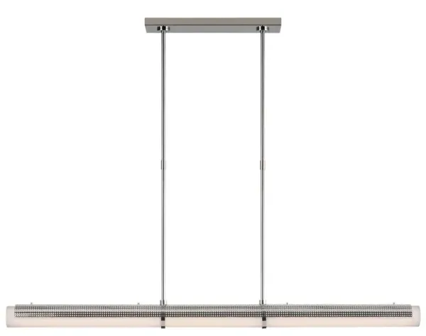 Visual Comfort Precision Modern Polished Nickel Linear Chandelier