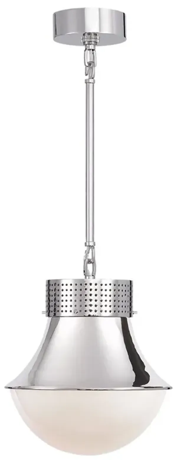 Visual Comfort Precision Modern Classic Polished Nickel Pendant - Small