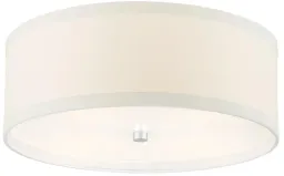 Burnished Silver Leaf - Cream Linen Shade color