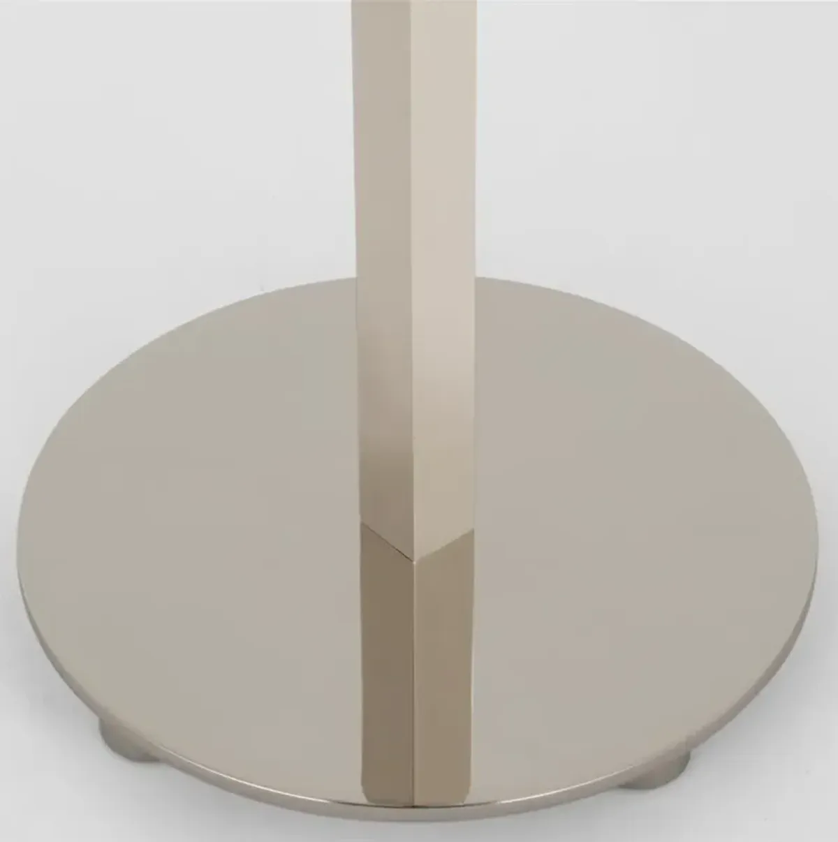Visual Comfort Hackney Polished Nickel Linen Shade Cordless Buffet Table Lamp