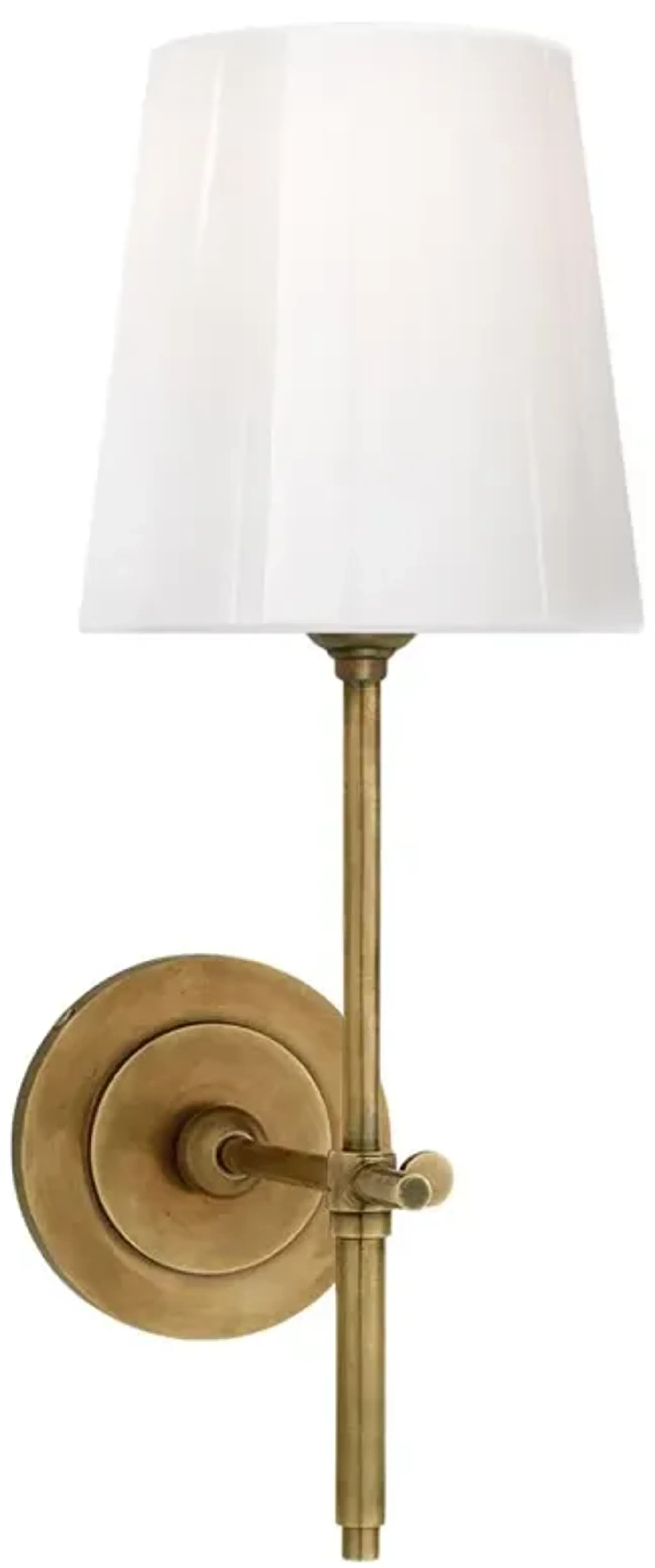 Visual Comfort Bryant Modern Classic Antique Brass White Glass ...