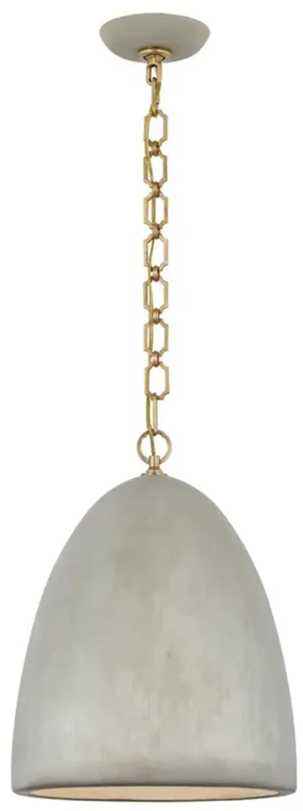 Visual Comfort Elliot Industrial Portland Grey Concrete Dome Pendant