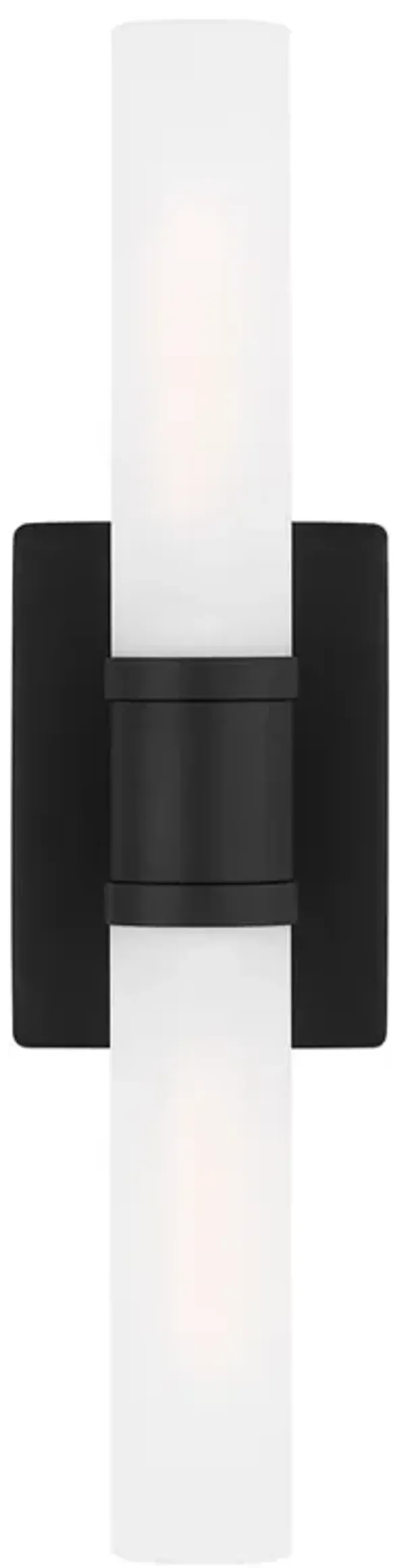 Visual Comfort Studio Keaton Modern Midnight Black 2 Light Bath Sconce