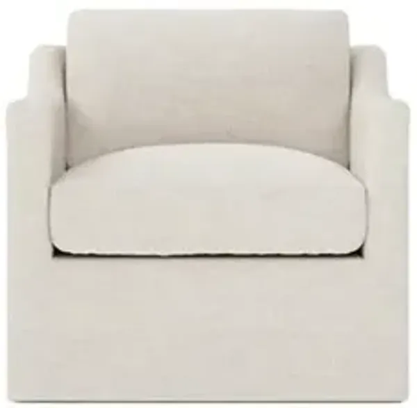 Madeline Sea Salt Swivel Chair
