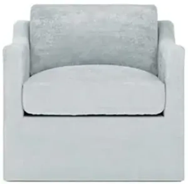 Madeline Pale Blue Swivel Chair